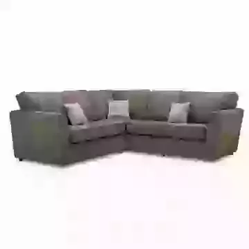 Compact Fabric Corner Sofa In 5 Colours 